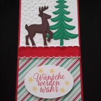 Weihanchtsschlitten, Weihnachtskarte,