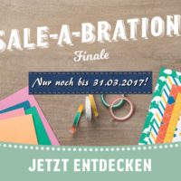 Sale-a-bration endet bald - Bild mit Designerpapieren und Washitape