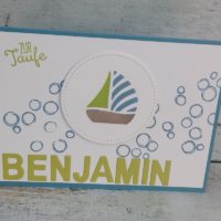 Karte zur Taufe personalisiert