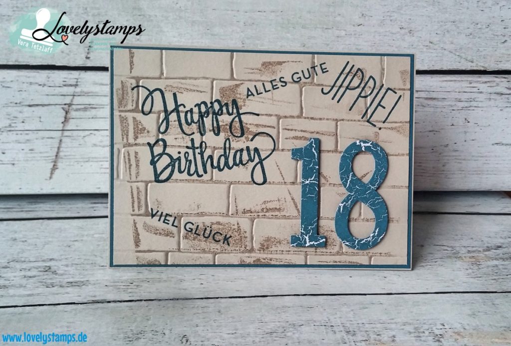 Karten Zum 18 Geburtstag Lovelystamps Vera Tetzlaff