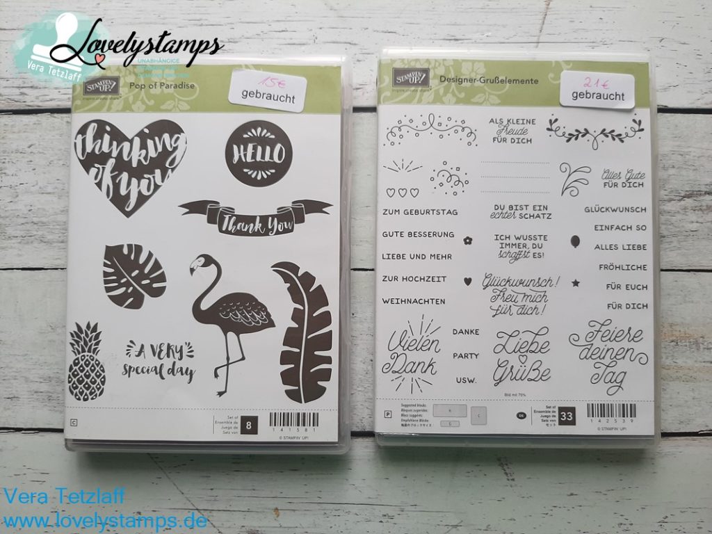 Stampin' Up! Stempelset "Pop of Paradise" - gebraucht - 15 Euro