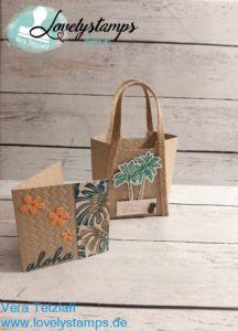 Strandtasche Palmen So stilvoll mit Karte