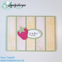 Karte mit Erdbeere