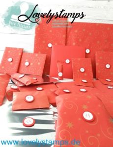 Adventskalender mit Stampin' Up! Produkten