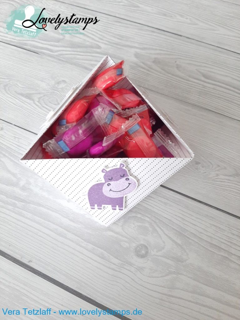 Bonbon Schale Origami Hippo