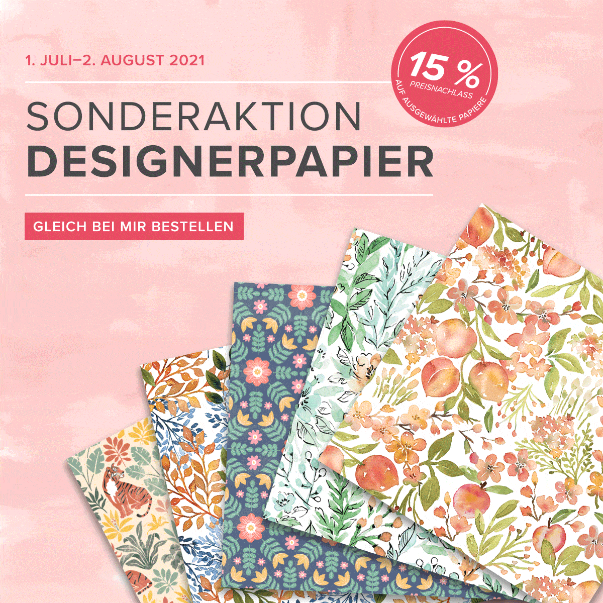 Designerpapier Aktion Juli 2021
