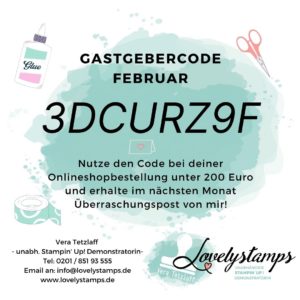 Gastgeber Code Februar