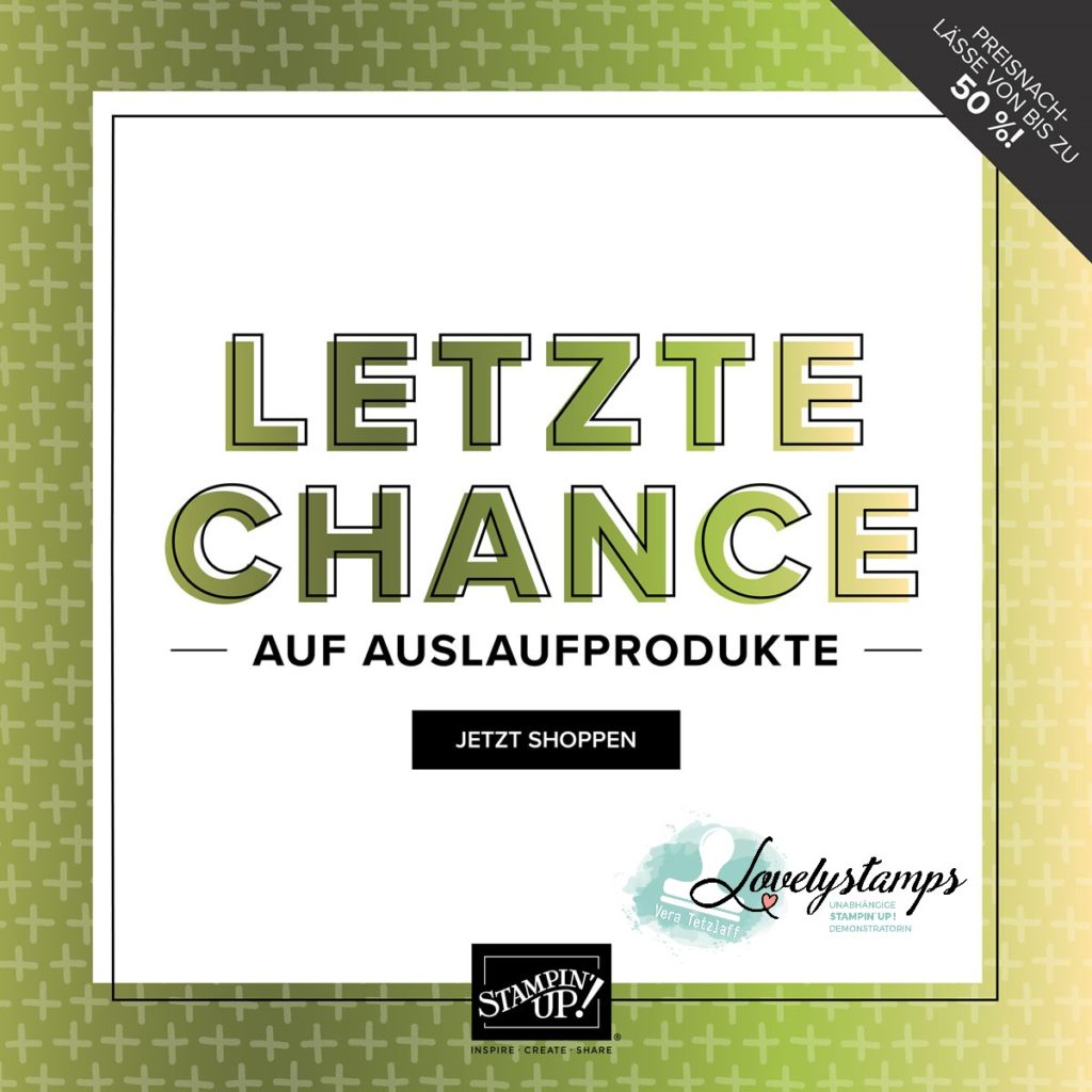 Letzte Chance Auslaufprodukte