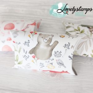 Kissenschachtelverpackung Waldfreunde