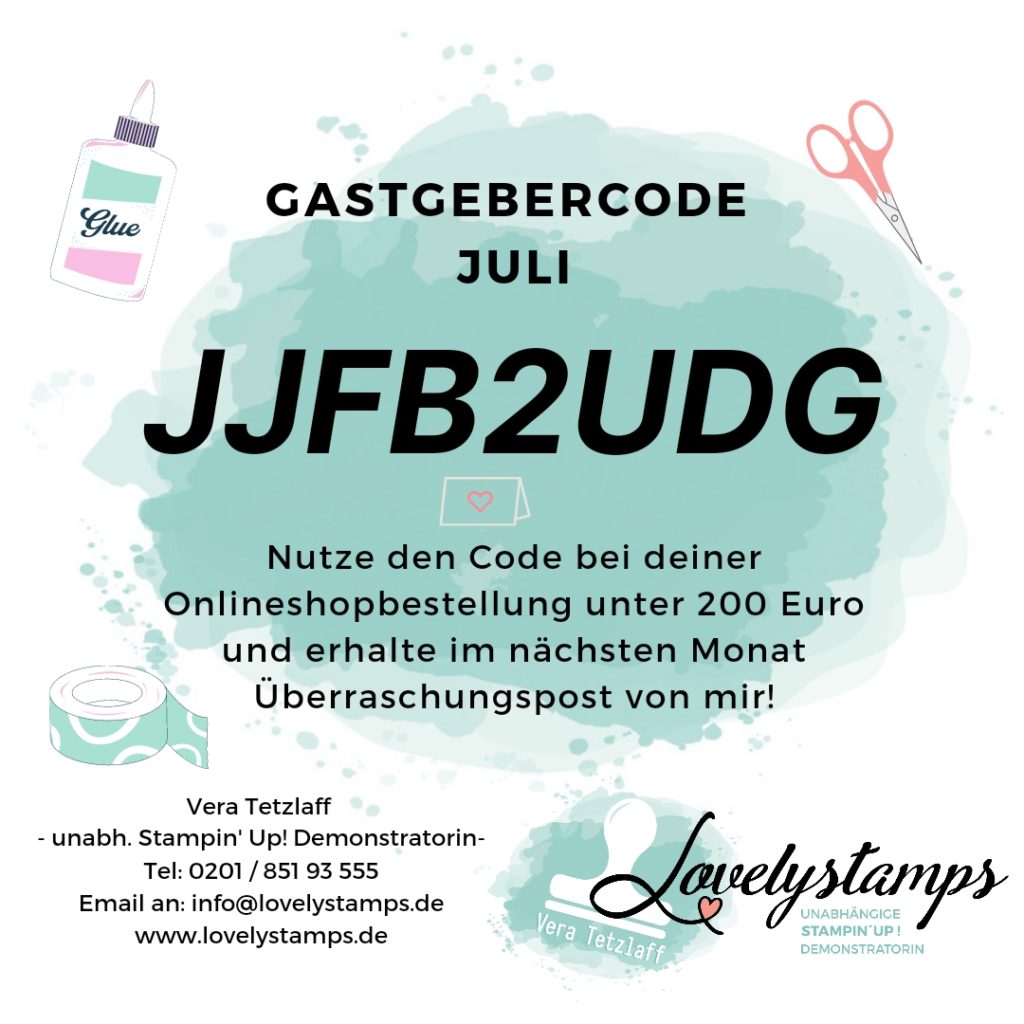 Gastgebercode Juli