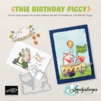 Stanzformenaktion Birthday Piggys