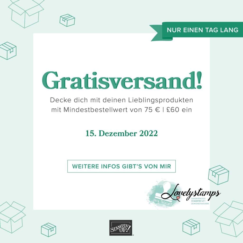 Gratis Versand Werbebild Stampin' Up!