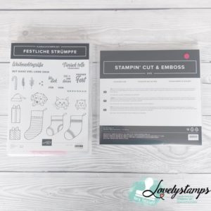 Stampin' Up! Stempel "Festliche Strümpfe" und "Stanzformen im Strumpf" - gebraucht - 40 Euro