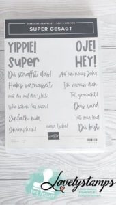 Stampin' Up! Stempelset "Super gesagt" - Neu - 14 Euro