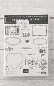 Stempelset Gestanzte Grüße und Zum Geburtstags für dich
