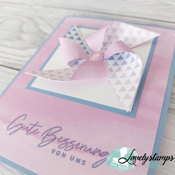 Genesungskarte mit kleinem Windrad