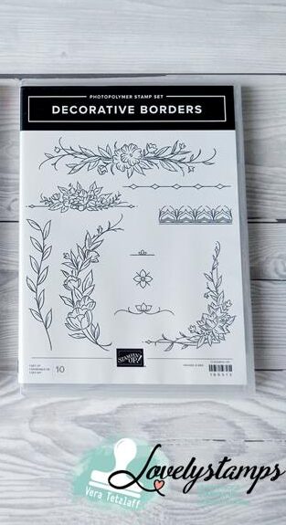 Stampin' Up! Stempelset Decorative Borders - Neu - 18 €