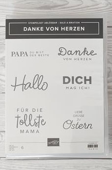 Stampin' Up! Stempelset Danke von Herzen - Neu - 10€