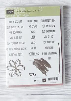 Stampin' Up! Stempelset Grüße voller Sonnenschein - gebraucht - 25€