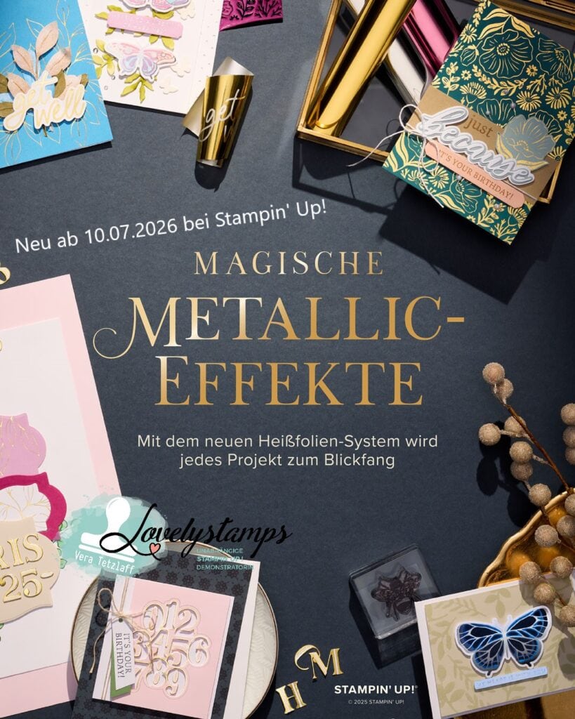 Werbebild für Stampin' Up! Heißfoliensystem